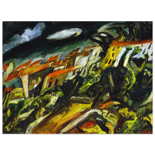 View Of Ceret by Chaim Soutine – art poster, view 2