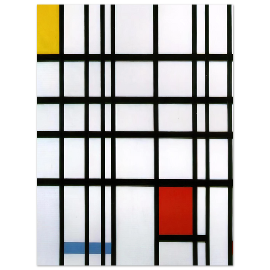 Composition With Red, Yellow And Blue by Piet Mondrian – art poster, view 2