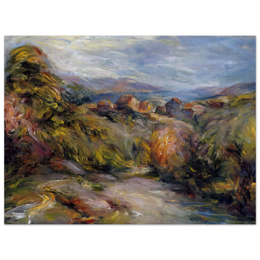 The Hills Of Cagnes by Pierre-Auguste Renoir – art poster, view 2