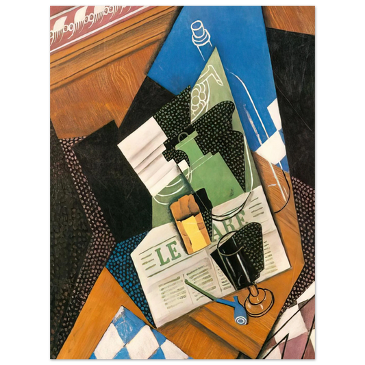 Water Bottle and Fruit Dish by Juan Gris (1915) – art poster, view 2
