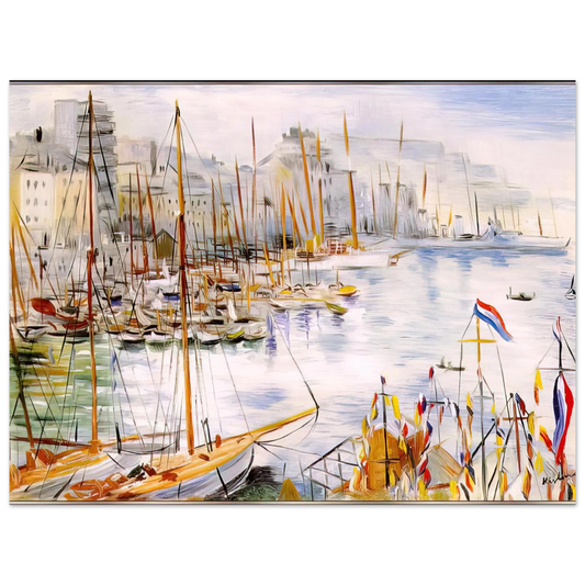 Marseille Port by Moise Kisling – art poster, view 2