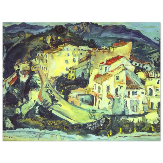 Landscape Of Cagnes by Chaim Soutine – art poster, view 2