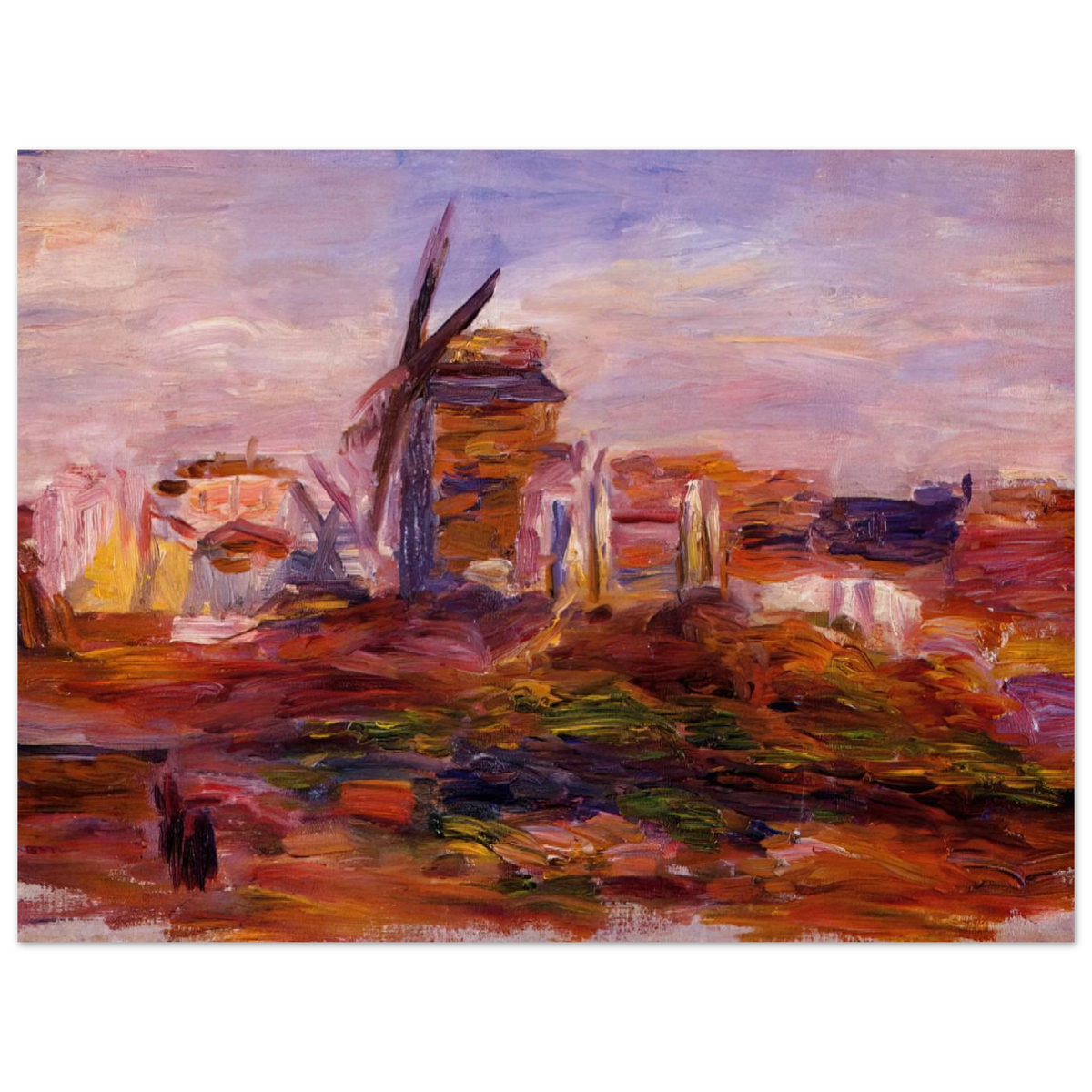 Windmill by Pierre-Auguste Renoir – art poster