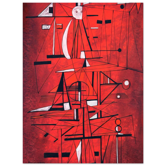 Composition by Rene Portocarrero (1952) – art poster, view 2