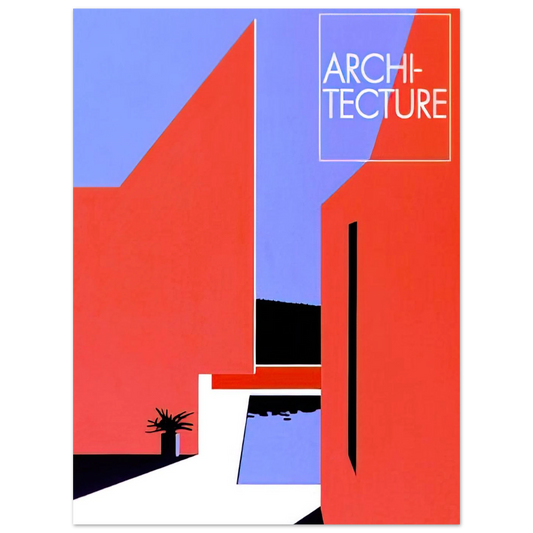 Building No. 8 by Hiroshi Nagai – art poster, view 2