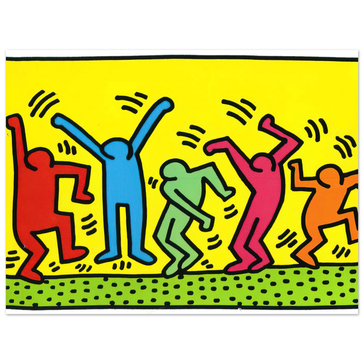 Untitled Dance by Keith Haring (1987) – art poster