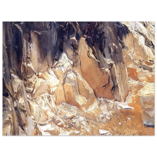 Marble Quarries At Carrara by John Singer Sargent – art poster, view 2