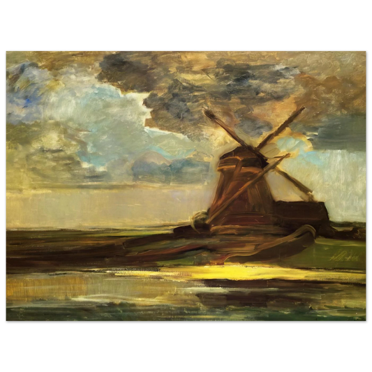 Windmill In The Gein by Piet Mondrian – art poster, view 2