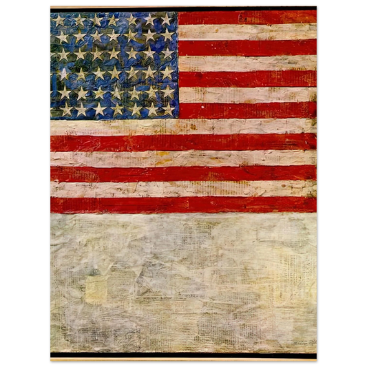 Flag Above White by Jasper Johns – art poster, view 2