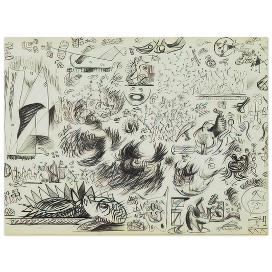 Sheet Of Studies by Jackson Pollock (1941) – art poster, view 2