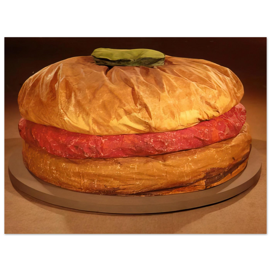 Floor Burger Giant Hamburger by Claes Oldenburg (1962) – art poster, view 2