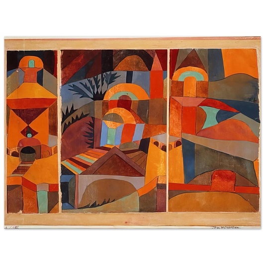 Temple Gardens by Paul Klee (1920) – art poster, view 2