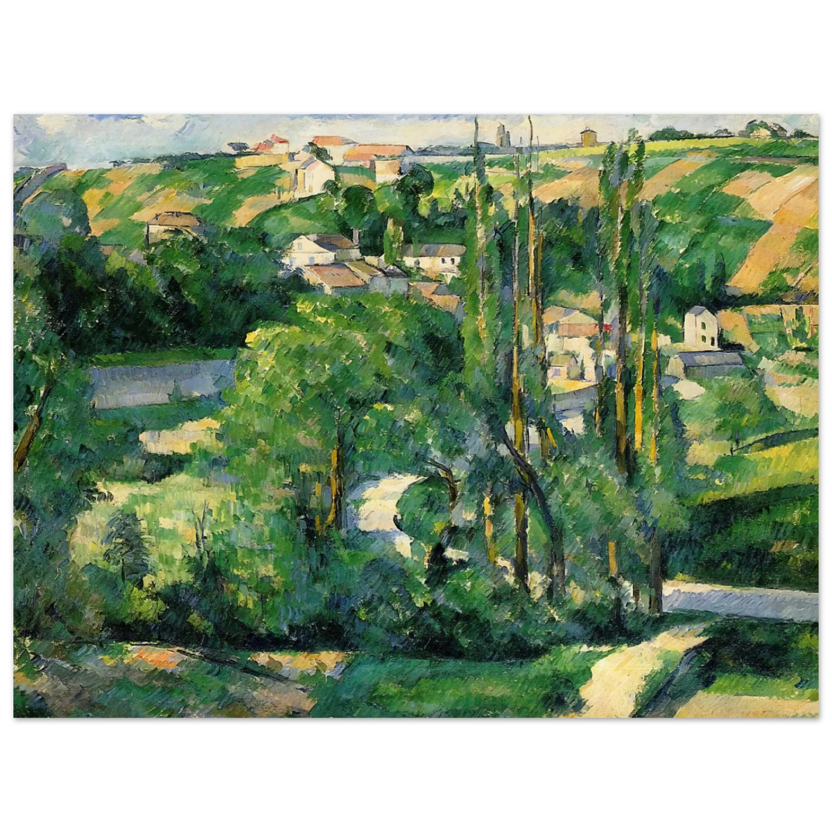 Cote Du Galet, At Pontoise by Paul Cézanne – art poster