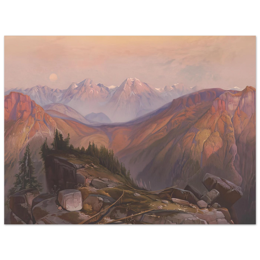Lower Yellowstone Range by Thomas Moran – art poster, view 2