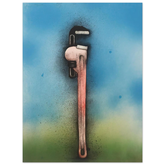 Big Red Wrench In A Landscape by Jim Dine (1973) – art poster, view 2