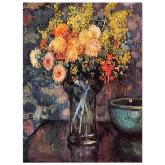 Vase Of Flowers by Theo van Rysselberghe – art poster, view 2