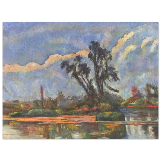 Bank Of The Oise by Paul Cézanne – art poster, view 2
