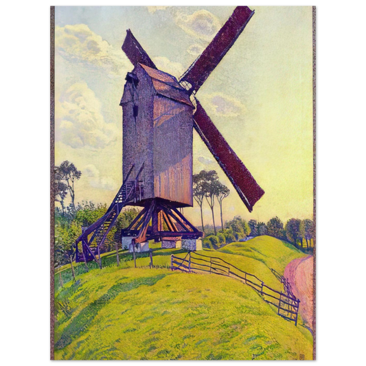 The Mill At Kelf by Theo van Rysselberghe (1894) – art poster, view 2