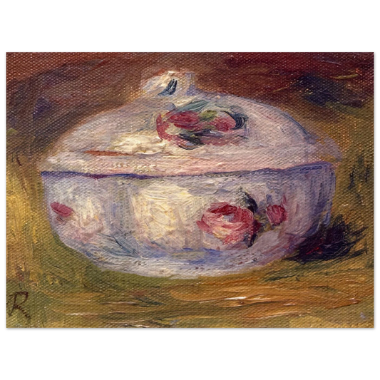 Sugar Bowl by Pierre-Auguste Renoir – art poster, view 2