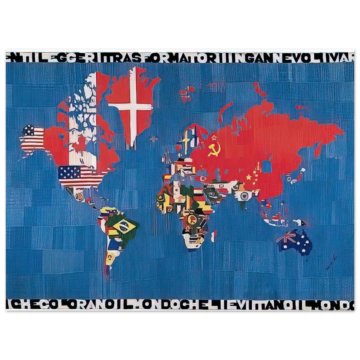 Vorrei Elogiare Il Vento E I Venti Che Colorano by Alighiero Boetti – art poster