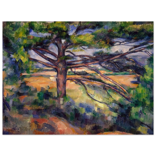 Large Pine And Red Earth by Paul Cézanne – art poster, view 2