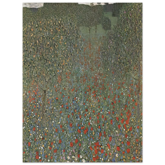 Poppy Field by Gustav Klimt – art poster, view 2