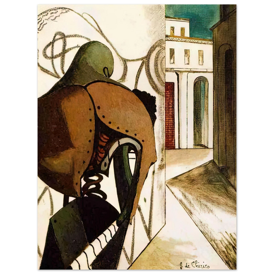 The Vexations Of The Thinker by Giorgio de Chirico (1915) – art poster, view 2