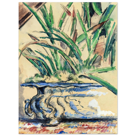 Blue Flowerpot by Paul Cézanne – art poster, view 2