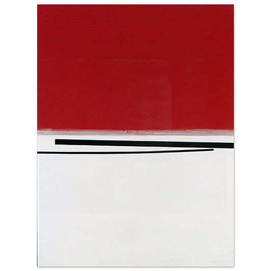 Square Motif In White And Indian Red by Victor Pasmore (1960) – art poster, view 2