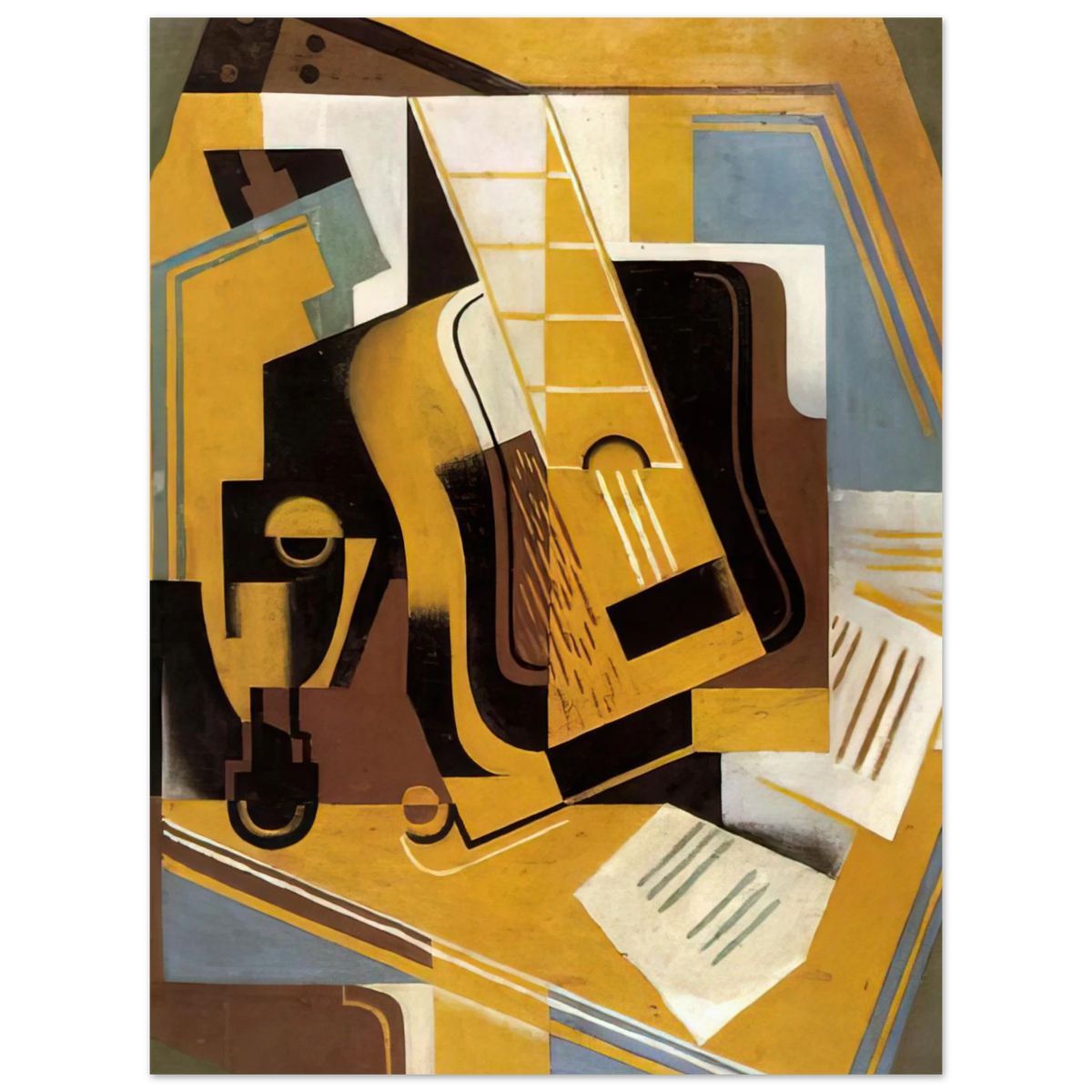 Photograph Of The Guitar by Juan Gris (1918) – art poster