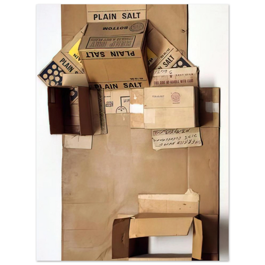 Plain Salt Cardboard by Robert Rauschenberg (1971) – art poster, view 2