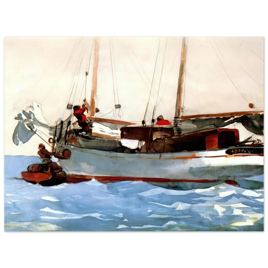 Taking On Wet Provisions by Winslow Homer – art poster, view 2