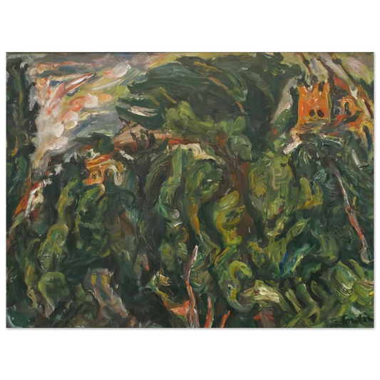The Red Castle Of Ceret by Chaim Soutine (1919) – art poster, view 2