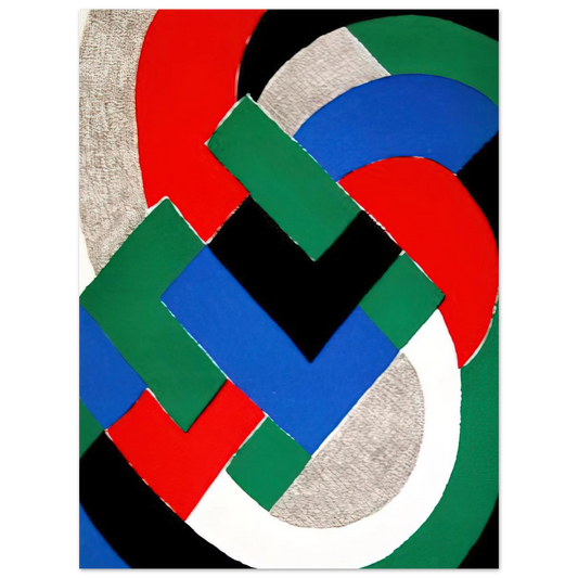 Composition With Green And Blue by Sonia Delaunay – art poster, view 2