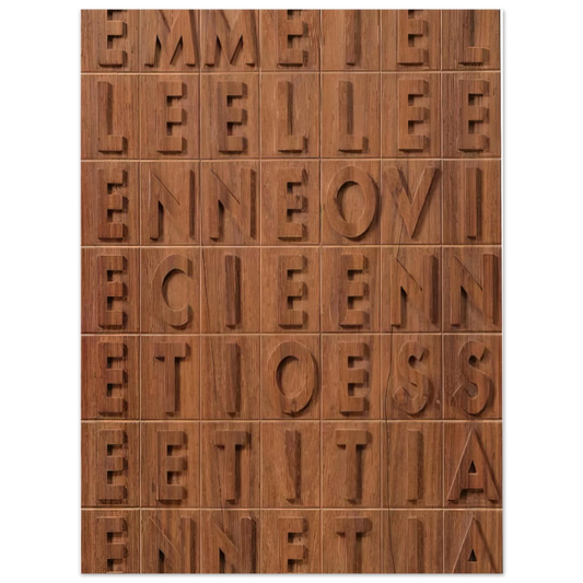 Emme I Elle by Alighiero Boetti (1970) – art poster, view 2