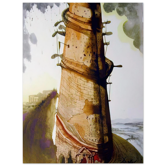 Turris Babel by Salvador Dali (1967) – art poster, view 2