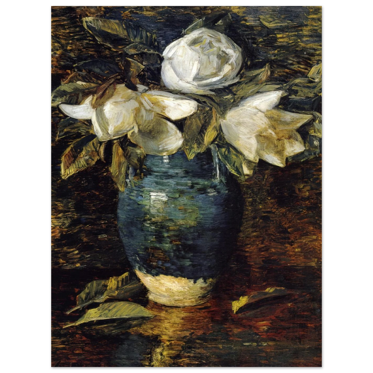 Giant Magnolias by Childe Hassam – art poster