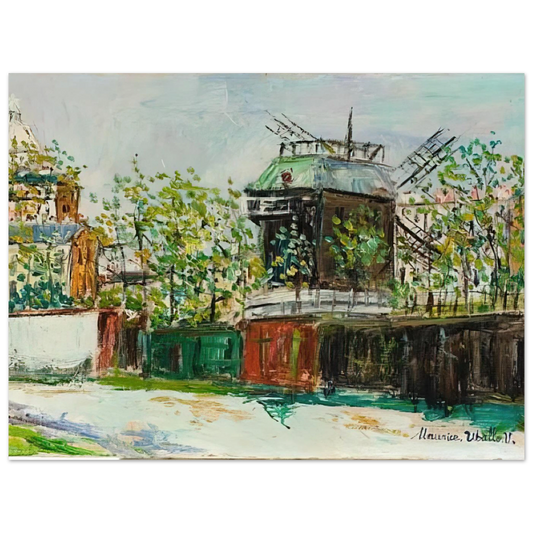 Moulin De La Galette 4 by Maurice Utrillo – art poster, view 2