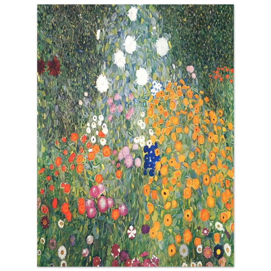 Flower Garden by Gustav Klimt (1907) – art poster, view 2