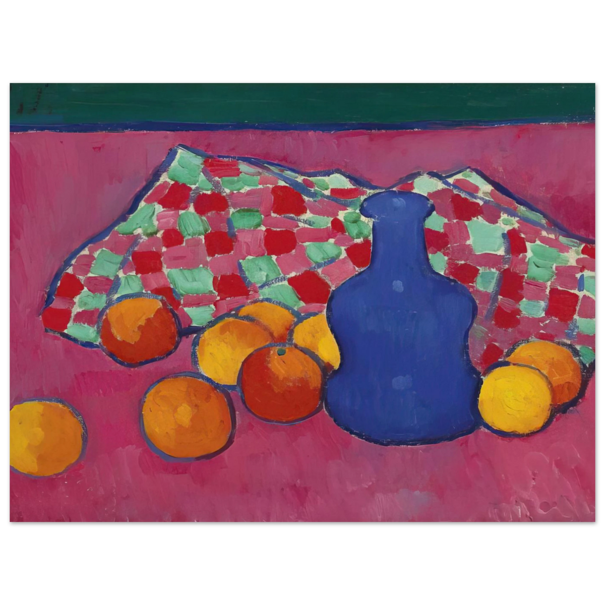 Blaue Vase Mit Orangen by Alexej von Jawlensky (1908) – art poster