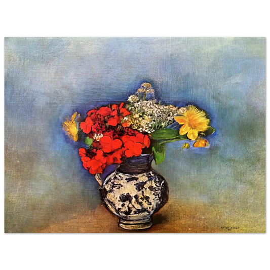 Geraniums by Odilon Redon (1910) – art poster, view 2