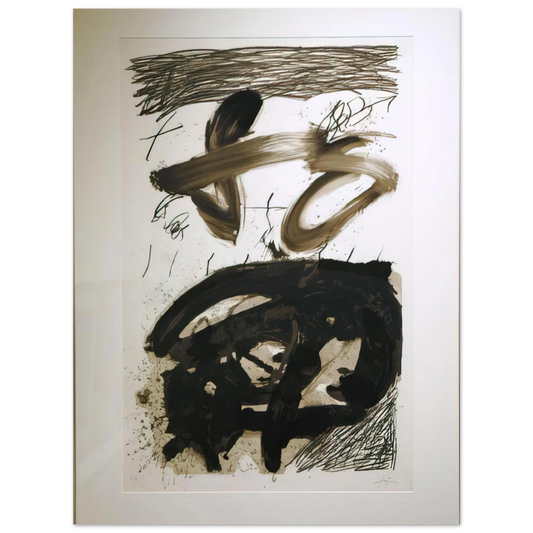 Calligraphique by Antoni Tapies (1987) – art poster, view 2