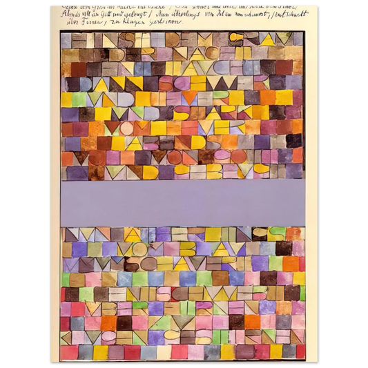Once Emerged From The Gray Of Night by Paul Klee (1918) – art poster, view 2