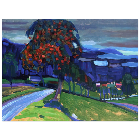 Autumn In Murnau by Wassily Kandinsky (1908) – art poster, view 2