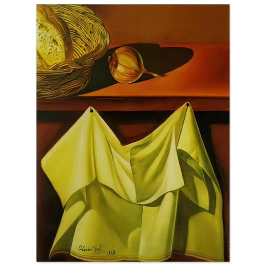 Untitled Still Life With White Cloth by Salvador Dali – art poster, view 2