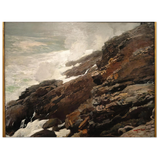 High Cliff Coast Of Maine by Winslow Homer – art poster, view 2