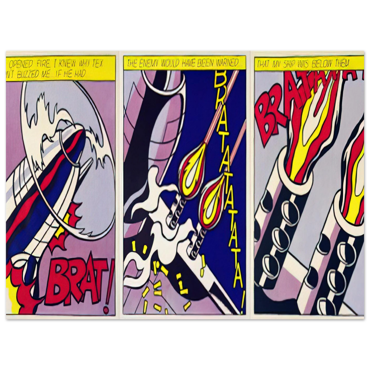 As I Opened Fire by Roy Lichtenstein (1964) – art poster