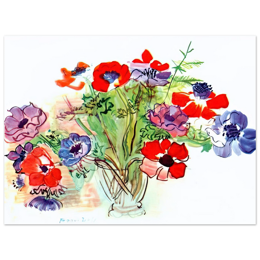 Bouquet Of Flowers by Raoul Dufy (1937) – art poster, view 2