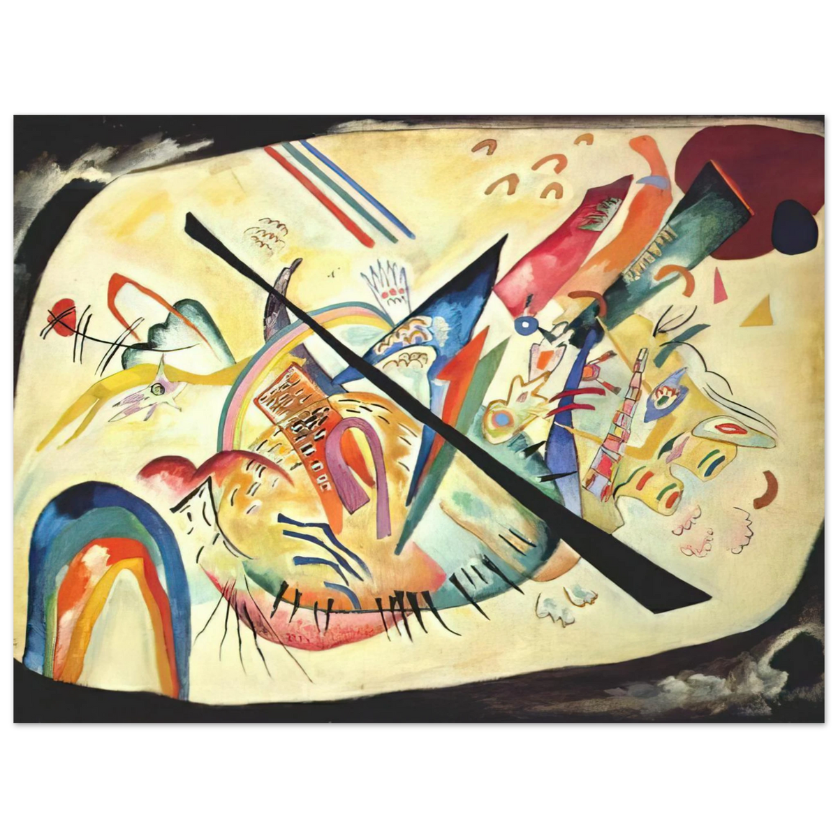 White Oval by Wassily Kandinsky (1919) – art poster