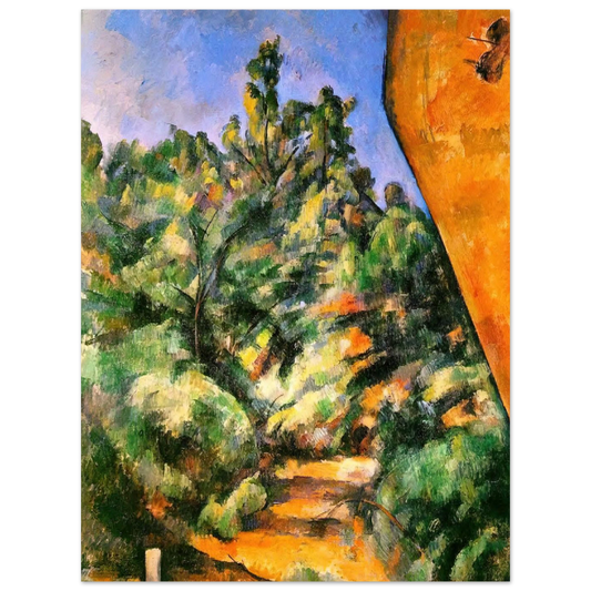 Bibemus. The Red Rock by Paul Cézanne – art poster, view 2